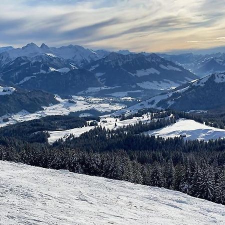 Confortable Chalet Avec Magnifique Vue En Gruyere. Charmey Exteriér fotografie